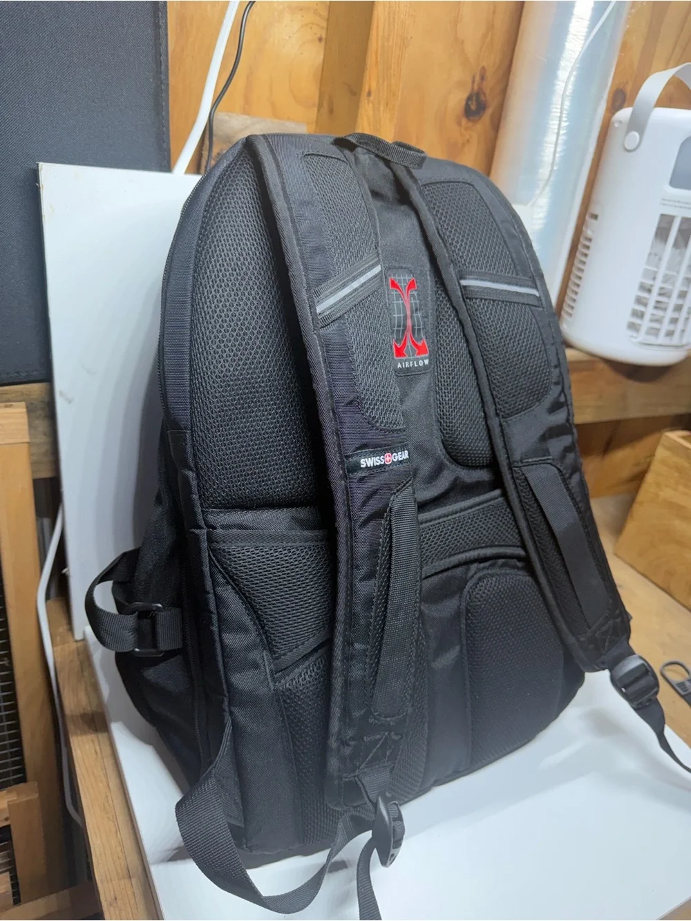 SwissGear Black Travel Laptop Backpack TSA Friendly Multi Pocket Business Bag